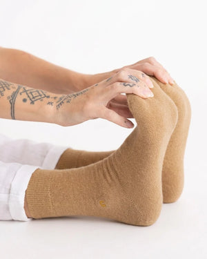 nooan Hamilton Possum Merino Wool Socks - Beige
