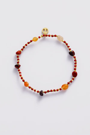 ZAFINO Hariette Bracelet - Red / Gold