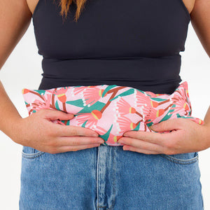 Heat pack with colorful floral pattern and 'annabel Trends' branding Heat Pillow - Linen - Blossom Branches