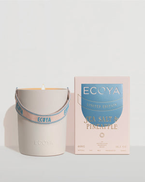 ECOYA High Summer 2026 - Sea Salt & Pineapple Ceramic Candle 400g