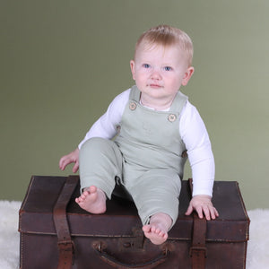 Dimples Fleece Overalls - Sage