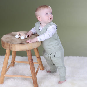 Dimples Fleece Jogger Pants - Sage