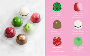 House of Chocolate 6 Piece Christmas Chocolate Bonbon Box