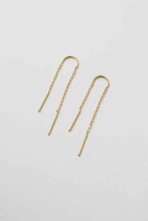 ZAFINO Ivy Thread Essential Earring - Gold 7344