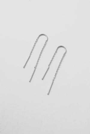 ZAFINO Ivy Thread Essential Earring - Silver 7345