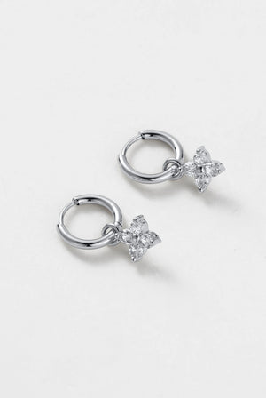 ZAFINO Ivy Mini Drop Huggy - Silver 7652