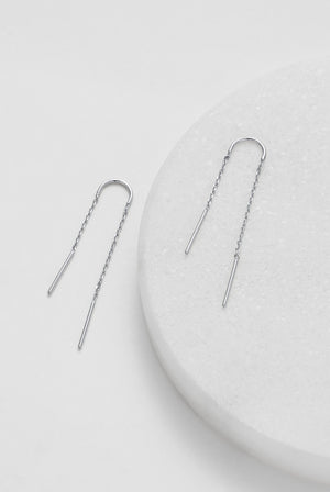ZAFINO Ivy Thread Essential Earring - Silver 7345