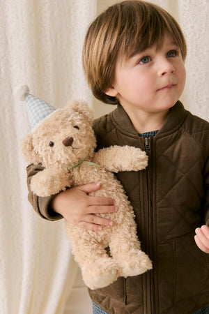 Jamie Kay Snuggle Bunnies - Birthday Arthur - Gingham Hat 30cm