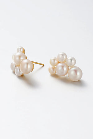 ZAFINO Josephine Pearl Earring - Gold 7378