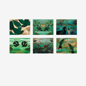 Kathryn Furniss NZ Birds Placemats - Set of 6