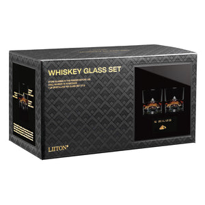 Liiton K2 Whiskey Glasses (Set of 2) Clear 8.7x8.7x8.2cm/250ml
