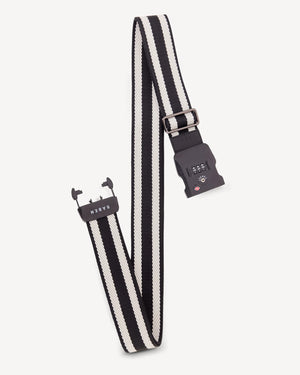 London Luggage Strap Black Strip AW25 saben