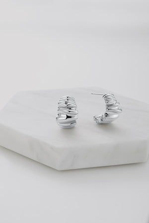 Zafino Lottie Statement Earrings - Silver