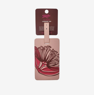 Luggage Tag - Pink Pohutukawa