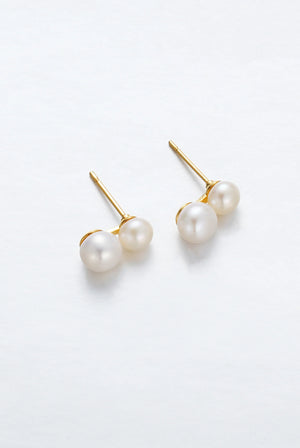 ZAFINO Madeline Pearl Earring - Gold 7379