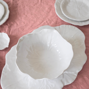 Melamine Cabbage Leaf Oval Platter 40cm + Le Forge