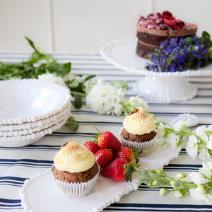 MelaminePearlPlatterHandle42cm + Leforge