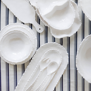 Melamine Pearl Salad Servers + Le Forge