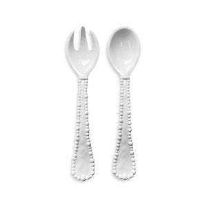 Melamine Pearl Salad Servers - Le Forge