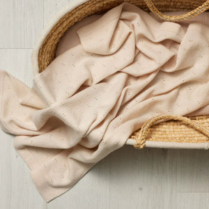 Over the Dandelions Merino Baby Knit Blanket - Ivory