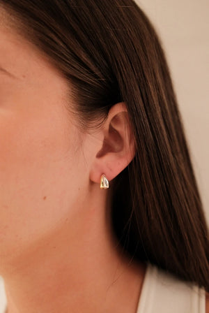 ZAFINO Mia Huggie - Gold/Silver - Mini Huggy