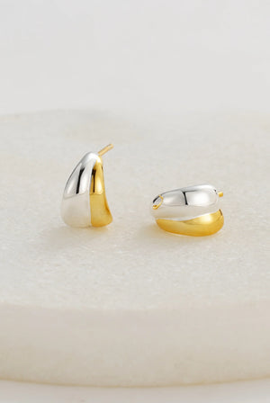 ZAFINO Mia Huggie - Gold/Silver - Mini Huggy