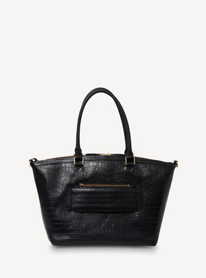 Saben Milan Carry-All - Black Croc Bag