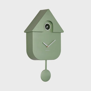 Modern Cuckoo Clock - Metallic Jungle Green
