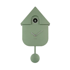 Modern Cuckoo Clock - Metallic Jungle Green