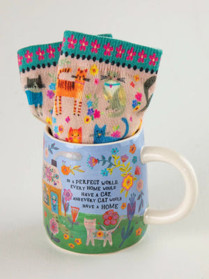 Natural Life Mug & Socks Set - Every Cat Has A Home