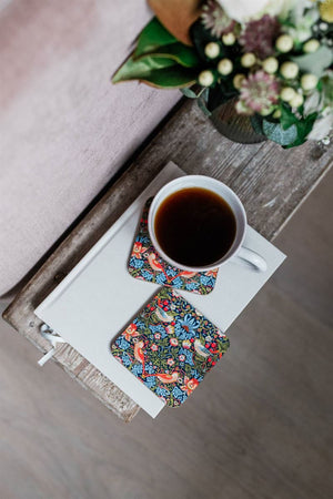 Museums & Galleries - Strawberry Thief 4 Pkt - Coasters