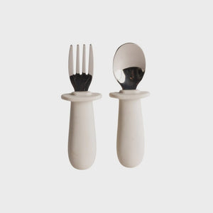 Nestling Baby Cutlery Set - Oat