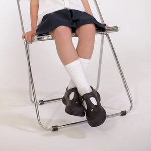 Pretty Brave Athena Black School Shoes