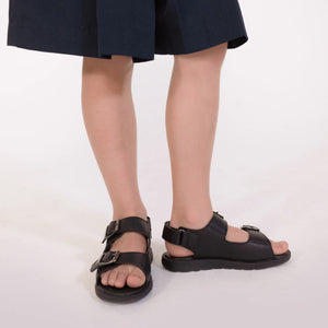 Pretty Brave Milo Black School Shoes Sandal NZ