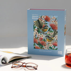 Native Flowers and Chatty Fantails Jigsaw Puzzle