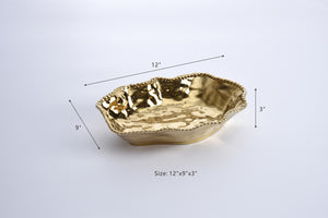Pampa Bay Monaco Serving Bowl Gold porcelain