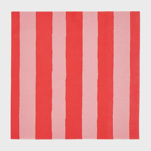 Annabel Trends Paper Napkins -Red Stripe 20pcs
