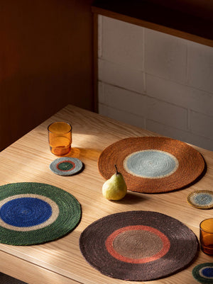 CITTA Pinto Placemat 34cm - Orange Peel/Puddle