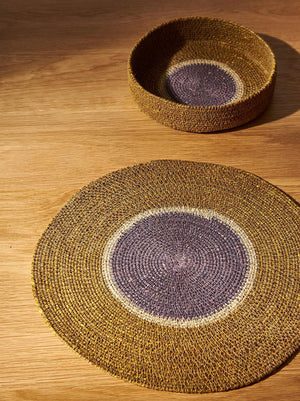 CITTA Design Pinto Placemat 34cm - Ochre/Lupin