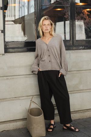 Sophie Store Pleated Wool Pants - Bracken AW25