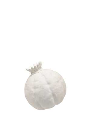 Maytime Pomegrante Wide White ceramic vase fine bone china