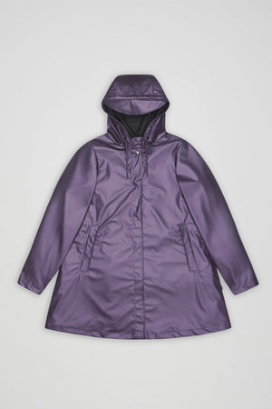 RAINS A-Line W Jacket W3 - Body Purple raincoat