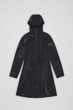 RAINS Curve Long Jacket W3 - Amp Black