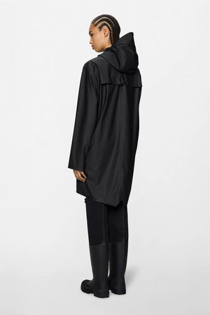 Rains Long Jacket - Black