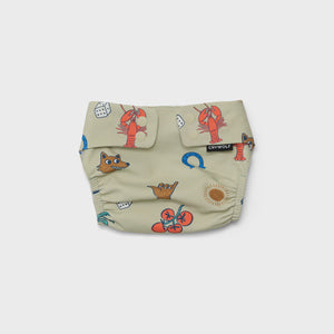 Crywolf REUSABLE SWIM NAPPY Lucky Days Sage Baby Kids