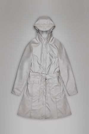 Rains Waterproof Coat Curve Long Jacket W3 - Nimbus