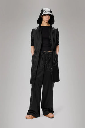 Rains String w Parka - Black Grain