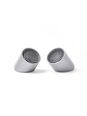 LEXON Ray Speakers -Set of 2 Magnetic Bluetooth - Raw Aluminium