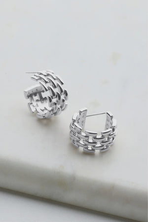 Zafino Rosie Hoops Essential Earrings Silver