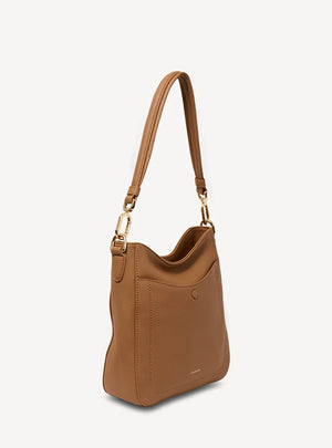 SABEN Rosie Shoulder Bag - Toffee Luxe Brown leather handbag
